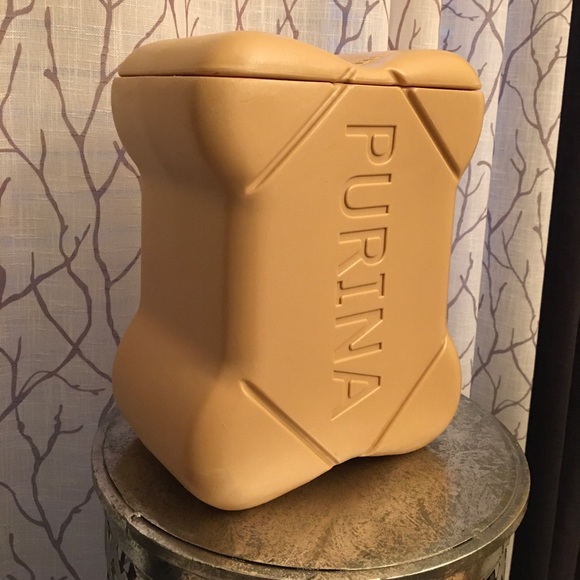 $$ SOLD $$ Collectible Purina Dog Biscuit Storage Jar - Picture 1 of 9